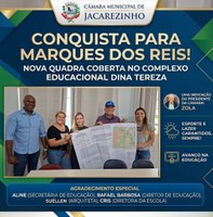 Educação avança em Marques dos Reis com nova quadra coberta no Complexo Educacional Dina Tereza