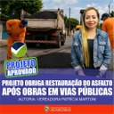 Patricia Martoni, apresenta projeto de Lei que busca reforçar recuperação de vias após obras de concessionárias em Jacarezinho